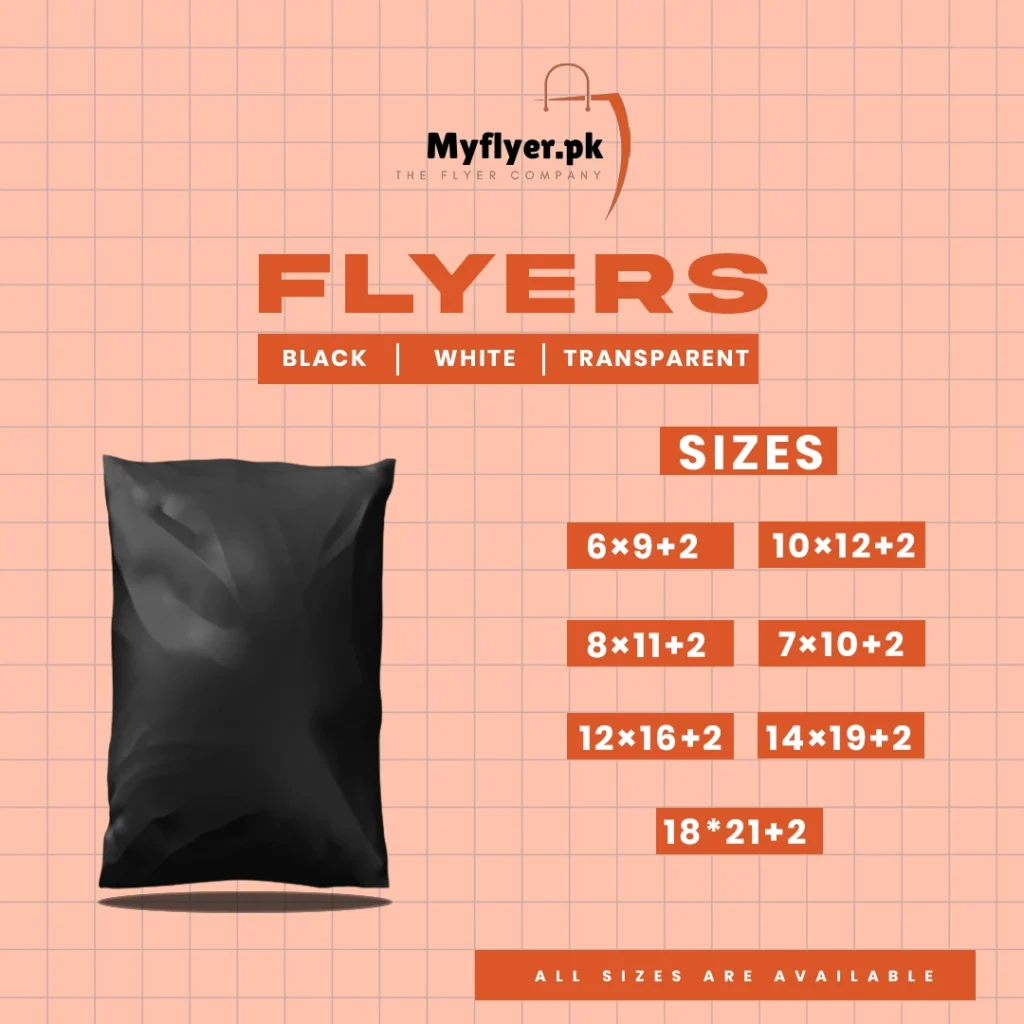 Black courier flyer bags